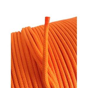Šňůra pletená bez jádra PES 4 mm, 200 m, oranžová, ENPRO