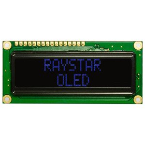 Alfanumerický OLED displej Raystar REC001602ABPP5N00000