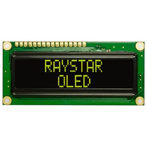 Alfanumerický OLED displej Raystar REC001602AYPP5N00001