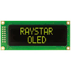Alfanumerický OLED displej Raystar REC001602CYPP5N00000