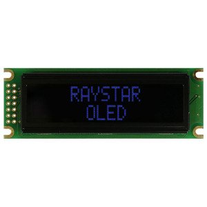 Alfanumerický OLED displej Raystar REC001602DBPP5N00000