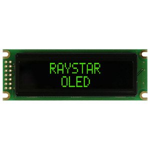 Alfanumerický OLED displej Raystar REC001602DGPP5N00000