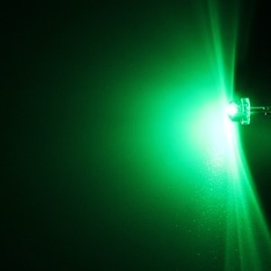 LED 4,8mm zelená 550mcd/170° čirá Hebei 412PG2C