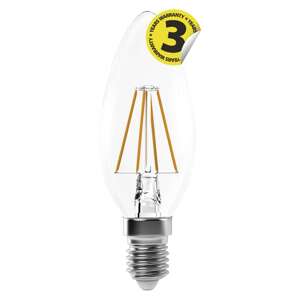 LED žárovka Filament Candle A++ 4W/250° neutrální bílá E14/230V Emos Z74214