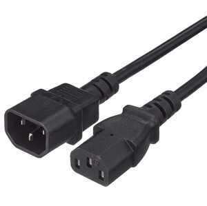 PremiumCord Prodlužovací kabel IEC320-C13 / C14 3x0.75mm2 - 2m