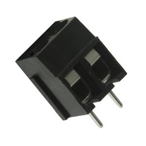 Šroubovací svorkovnice do DPS 2 kontakty 16A/250V RM 5.0mm černá barva Xinya XY305A(5.0) 2P