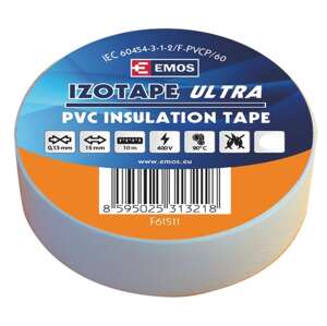 Emos Izolační páska PVC bílá 15mm/10m