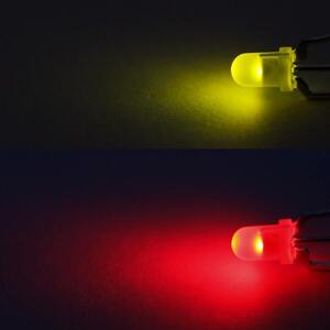 LED 3mm červeno-zelená 20/16mcd/60° difúzní Kingbright L-937EGW