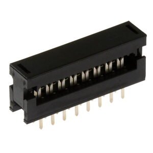 Konektor IDC pro ploché kabely 16 pinů (2x8) RM2.54mm samořezný do DPS přímý Xinya 123-16 G K