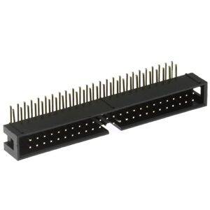 Konektor IDC pro ploché kabely 50 pinů (2x25) RM2.54mm do DPS úhlový 90° Xinya 118-A 50 G R K