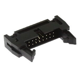 Konektor IDC pro ploché kabely 16 pinů (2x8) RM2.54mm do DPS přímý Xinya 119-16 G S K