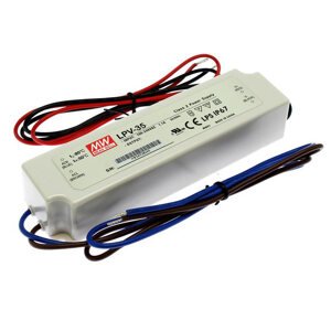 Napájecí zdroj pro LED pásky 35W 24V/1.5A IP67 Mean Well LPV-35-24