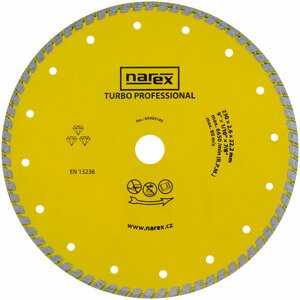 NAREX 230x22,23mm DIA dělící kotouč na stavební materiály TURBO PROFESSIONAL