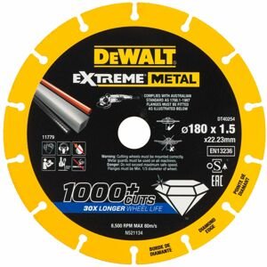 DeWALT DT40254 180x22.23mm diamantový kotouč na kov Extreme Metal