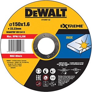 DeWALT DT43907 řezný kotouč na nerez 150x1.6mm