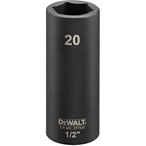 DeWALT DT7554 1/2 prodloužená nástrčná hlavice 20 x 78 mm