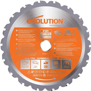 EVOLUTION EV018520 185x20mm (20Z) univerzální kotouč na dřevo, kov, hliník a plast