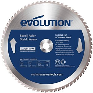 EVOLUTION EV025552 255x25,4mm (52Z) pilový kotouč na řezání oceli