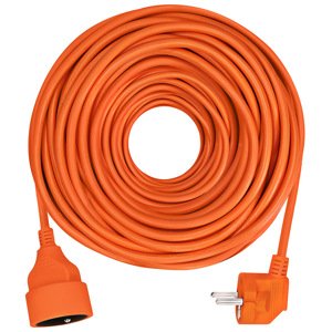 SOLIGHT PS07 prodlužovací kabeld - spojka, 1 zásuvka, 20m, 3 x 1,5mm2, oranžová