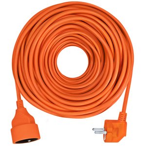 SOLIGHT PS18 prodlužovací kabel - spojka, 1 zásuvka, 30m, 3 x 1mm2, oranžová