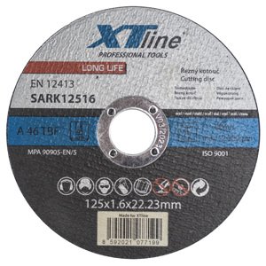 XTLINE Kotouč řezný na ocel | 125x2,5x22,2 mm