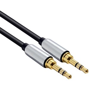 SOLIGHT SSA1101 JACK audio kabel, JACK 3,5mm konektor - JACK 3,5mm konektor, stereo, blistr, 1m