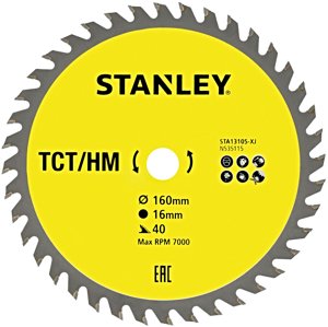STANLEY STA13105 pilový kotouč TCT/HM 160x16mm (40Z)