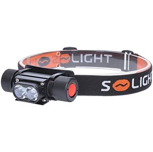 SOLIGHT WN41 LED čelová nabíjecí svítilna, 650lm, Li-ion, USB