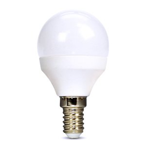 SOLIGHT WZ425-1 LED žárovka, miniglobe, 8W, E14, 3000K, 720lm, bílé provedení