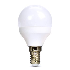 SOLIGHT WZ430-1 LED žárovka, miniglobe, 8W, E14, 4000K, 720lm, bílé provedení