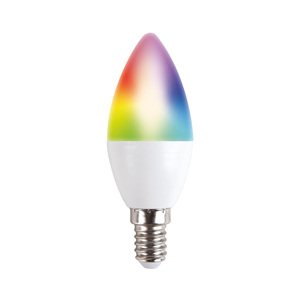 SOLIGHT WZ431 LED SMART WIFI žárovka, svíčka, 5W, E14, RGB, 400lm
